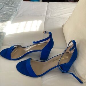 Blue Block Heels Size 8.5 (NEW)